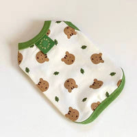 HKM-0666685 Lightweight Summer Vest for Small Dogs with Adorable Squirrel and Bear Designs