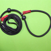 HKM-0666941 Durable Nylon Training Rope for Medium and Large Dogs - 2m Long, Black/Red