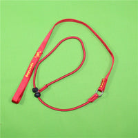 HKM-0666941 Durable Nylon Training Rope for Medium and Large Dogs - 2m Long, Black/Red