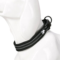 HKM-0668093 Adjustable Reflective Nylon Dog Collar for Outdoor and Indoor Use