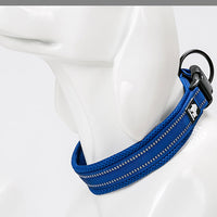HKM-0668093 Adjustable Reflective Nylon Dog Collar for Outdoor and Indoor Use