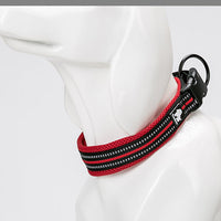 HKM-0668093 Adjustable Reflective Nylon Dog Collar for Outdoor and Indoor Use