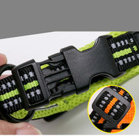 HKM-0668093 Adjustable Reflective Nylon Dog Collar for Outdoor and Indoor Use