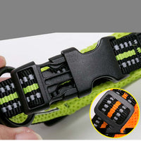 HKM-0668093 Adjustable Reflective Nylon Dog Collar for Outdoor and Indoor Use