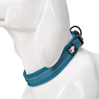 HKM-0668093 Adjustable Reflective Nylon Dog Collar for Outdoor and Indoor Use