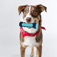 HKM-0669373 Natural Rubber Dog Toothbrush Chew Toy for Dental Cleaning and Teething Relief