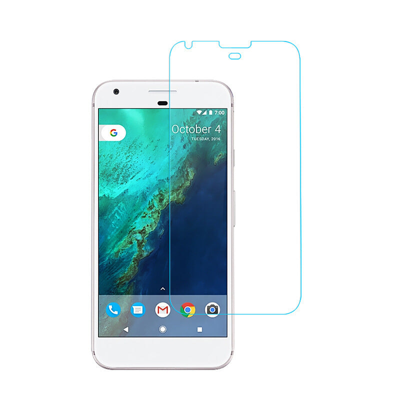 HKM-067027 Tempered Glass Protective Film for Google Mobile Phones - HD Toughened Front Film with Electroplated Arc Edges