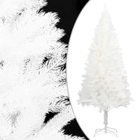 HKM-067091 White 94.5" Pre-Lit Artificial Christmas Tree with Multicolored Lights and Ball Set