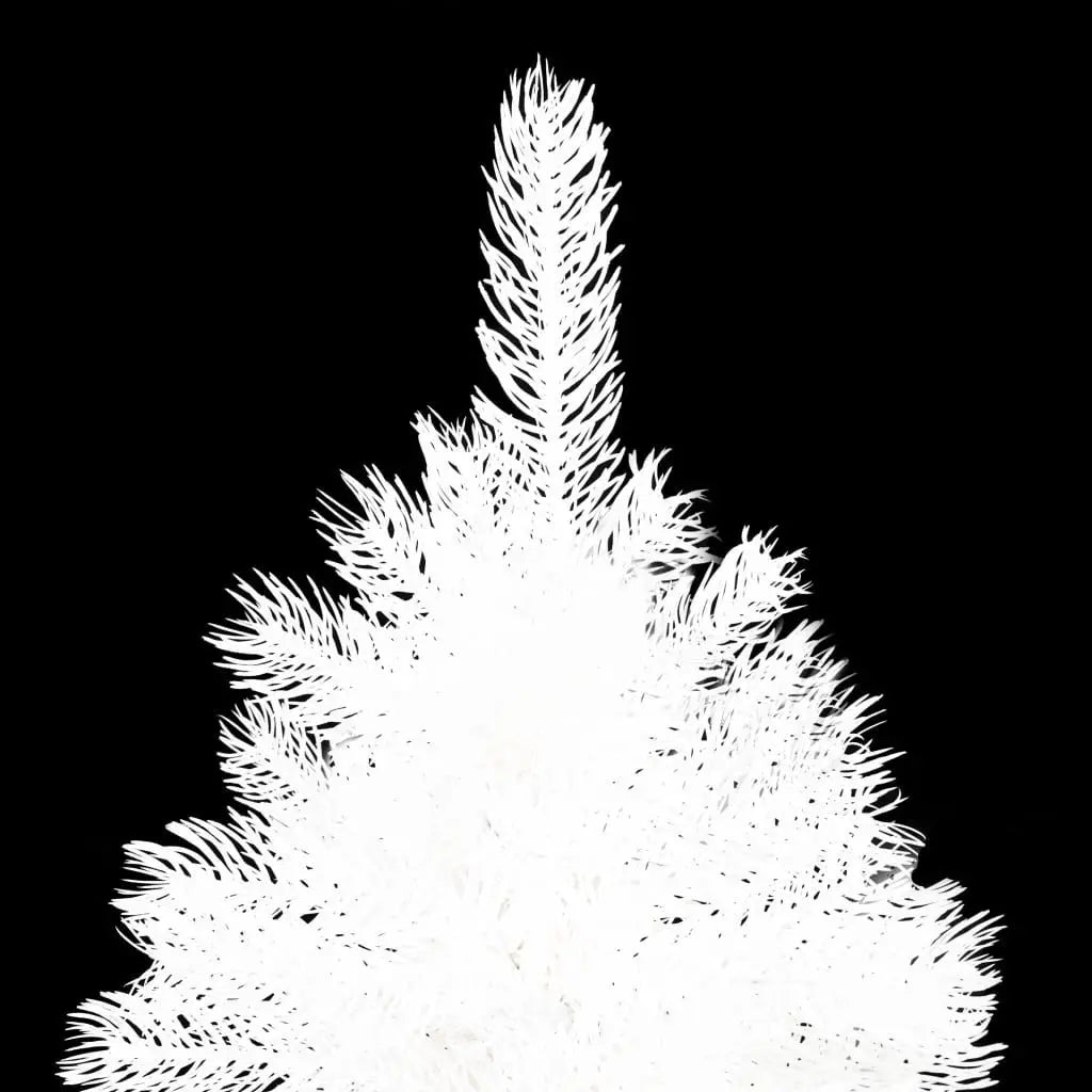 HKM-067091 White 94.5" Pre-Lit Artificial Christmas Tree with Multicolored Lights and Ball Set