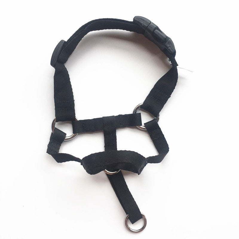 HKM-0671677 Adjustable Nylon Anti-Bite Dog Mouth Cover - Breathable Mask Available in Multiple Sizes