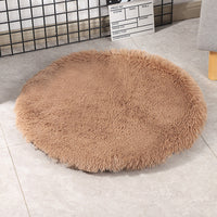 HKM-0671933 Medium Dog Winter Warm Pet Blanket - PV Velvet Round Dog Pad in Various Colors and Sizes