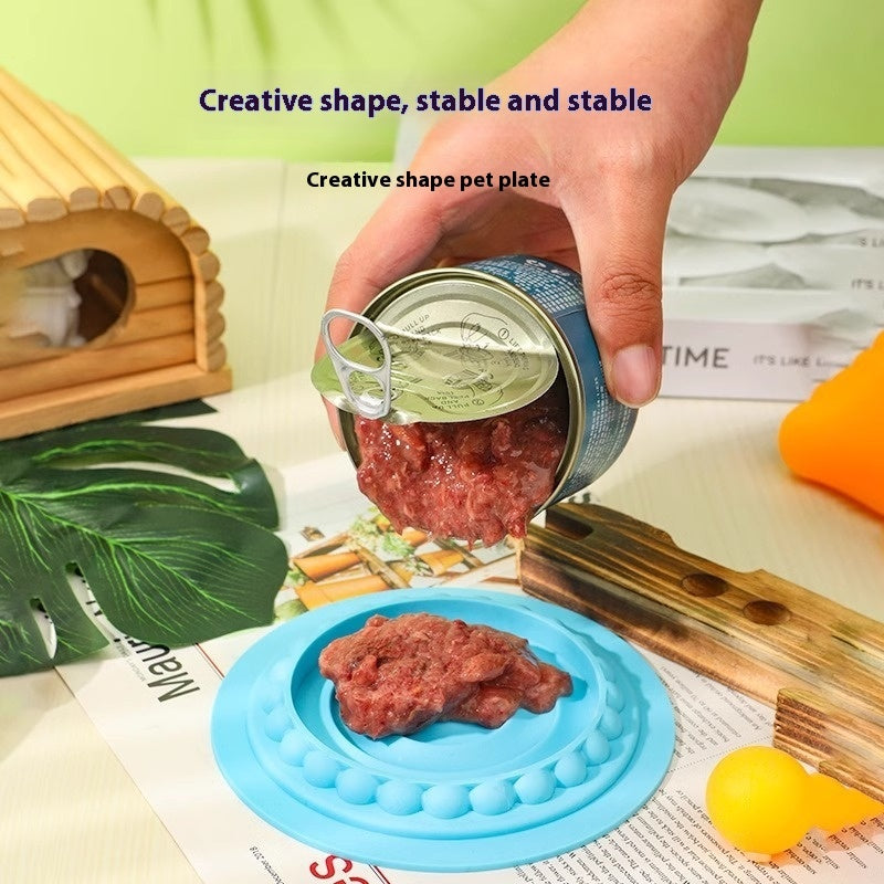 HKM-0672061 Multifunctional Pet Cake Shaped Feeding Bowl ¨C Available in Multiple Colors for Cats and Dogs