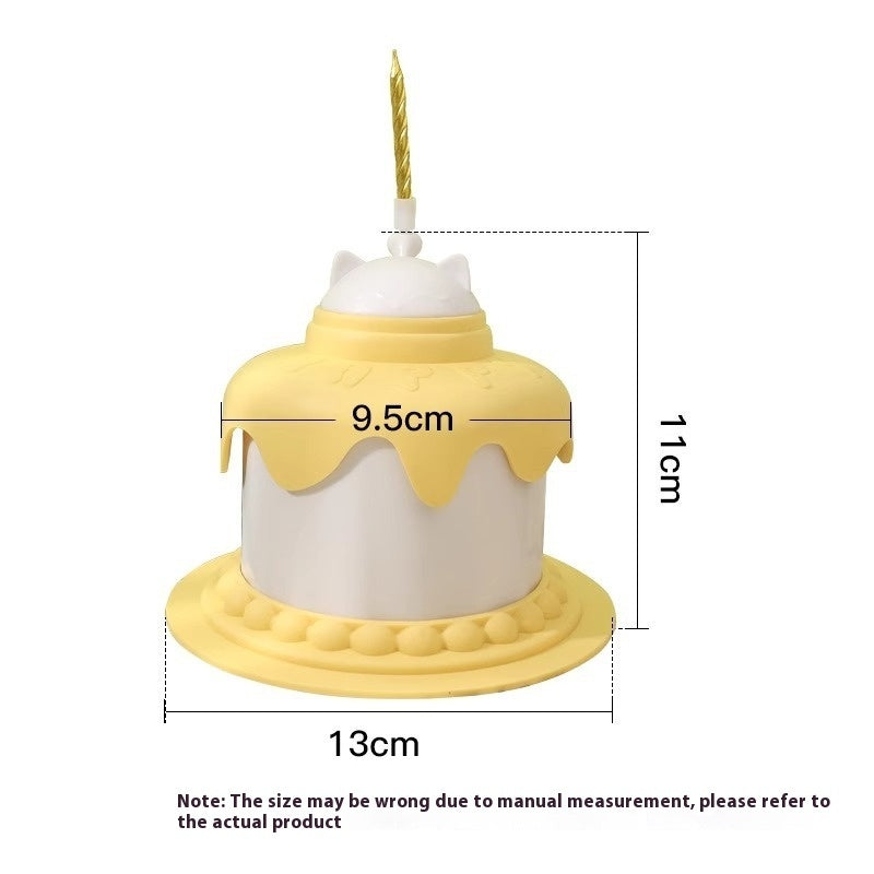 HKM-0672061 Multifunctional Pet Cake Shaped Feeding Bowl ¨C Available in Multiple Colors for Cats and Dogs