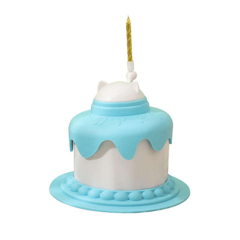 HKM-0672061 Multifunctional Pet Cake Shaped Feeding Bowl ¨C Available in Multiple Colors for Cats and Dogs