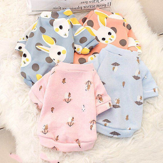 HKM-067219 Cozy Polyester Pet Clothes for Small Dogs - Autumn & Winter Collection