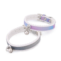 HKM-0673853 Gradient Color Cat Collar with Bell - Adjustable PU Material, Suitable for All Seasons