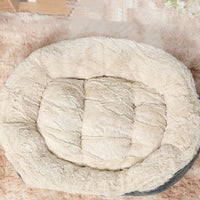 HKM-0675901 Cozy Oval Plush Nest Mat for Cats and Dogs - Available in Three Sizes
