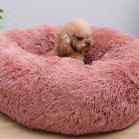 HKM-0677693 Plush Round Pet Nest for Cats and Dogs in Various Colors and Sizes