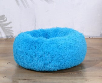 HKM-0677693 Plush Round Pet Nest for Cats and Dogs in Various Colors and Sizes