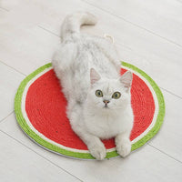 HKM-0677821 Wall-Mounted Cat Scratching Board with Sisal Mat for Play and Rest
