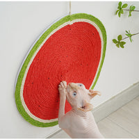 HKM-0677821 Wall-Mounted Cat Scratching Board with Sisal Mat for Play and Rest