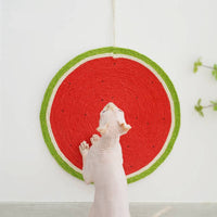 HKM-0677821 Wall-Mounted Cat Scratching Board with Sisal Mat for Play and Rest
