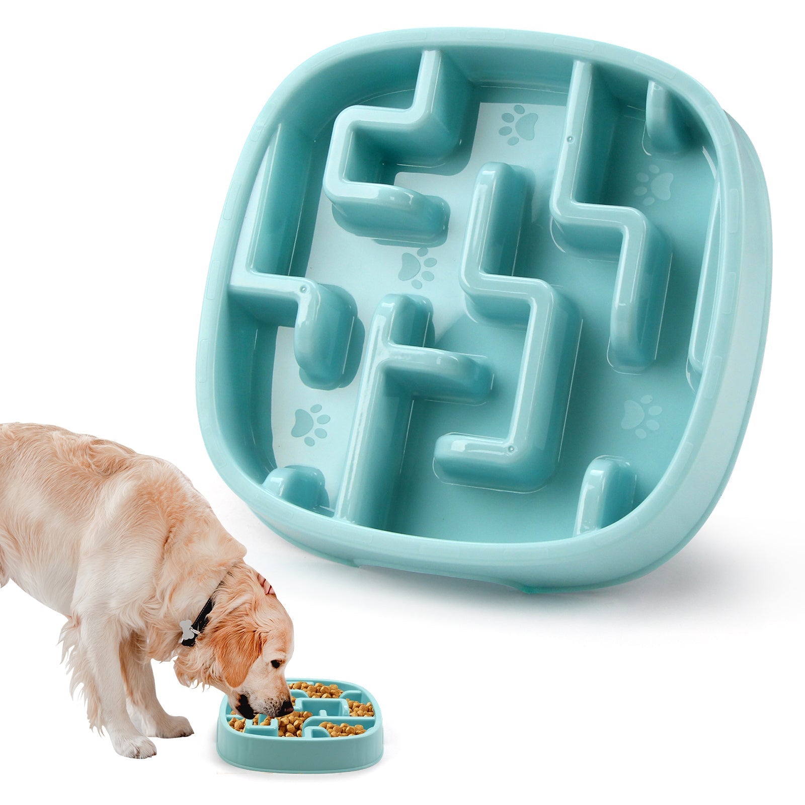 HKM-0679101 Maze Slow Feeding Bowl for Dogs and Cats - Anti-Choking Design to Promote Healthy Eating and Prevent Obesity - Available in Macaron Colors