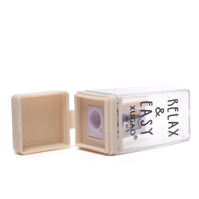 HKM-067923 Kid-Safe Plastic Pencil Sharpener for School Use - Single Hole Design