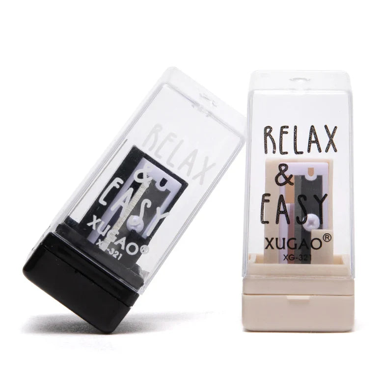 HKM-067923 Kid-Safe Plastic Pencil Sharpener for School Use - Single Hole Design