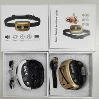 HKM-0679613 Dog Bark Control Vibration and Shock Collar, X-Shaped Yellow & 8-Shaped White