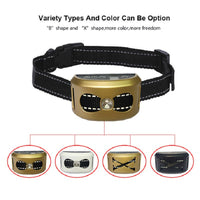 HKM-0679613 Dog Bark Control Vibration and Shock Collar, X-Shaped Yellow & 8-Shaped White