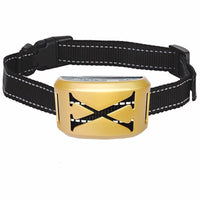 HKM-0679613 Dog Bark Control Vibration and Shock Collar, X-Shaped Yellow & 8-Shaped White