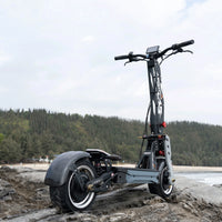 HKM-067987 Powerful Electric Offroad Scooter, 8000W Dual Motors, 90Km/h Max Speed, 12 Inch Fat Tires, 80-100Km Range, Foldable, Waterproof
