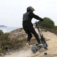HKM-067987 Powerful Electric Offroad Scooter, 8000W Dual Motors, 90Km/h Max Speed, 12 Inch Fat Tires, 80-100Km Range, Foldable, Waterproof