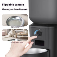 HKM-0681405 Intelligent Automatic Pet Feeder with Remote Video and Large Capacity for Dogs and Cats