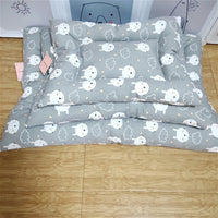 HKM-0681661 Cozy Canvas Pet Cushion for Small Dogs and Cats - Soft and Stylish Nest