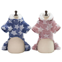 HKM-0682045 Cozy Coral Fleece Four-Legged Dog Clothing in Various Sizes