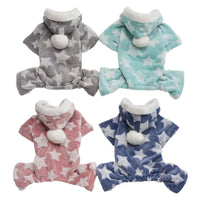 HKM-0682045 Cozy Coral Fleece Four-Legged Dog Clothing in Various Sizes