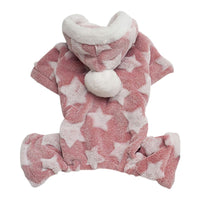 HKM-0682045 Cozy Coral Fleece Four-Legged Dog Clothing in Various Sizes