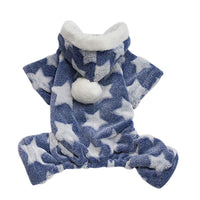 HKM-0682045 Cozy Coral Fleece Four-Legged Dog Clothing in Various Sizes