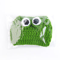 HKM-0682429 Frog Woolen Hat for Kittens and Puppies - Cartoon Cross-Dressing Headgear