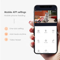 HKM-068243 Smart Wi-Fi Pet Feeder with Camera and App Control for Timed Meal Dispensing
