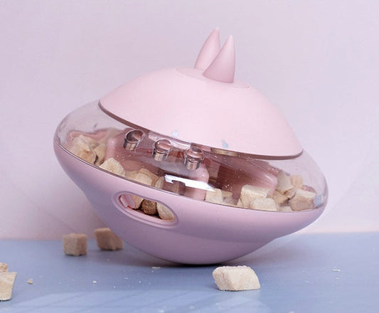 HKM-0684221 Interactive Food Dispensing Toy for Cats and Dogs - Environmentally Friendly PC Material, 13cm x 10.5cm, Assorted Colors