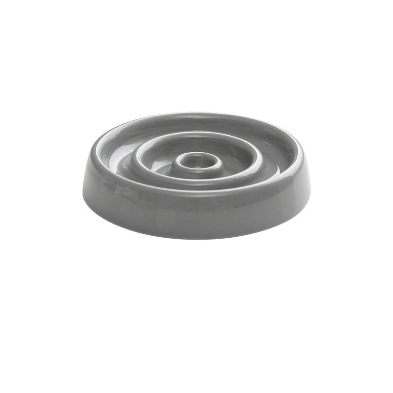 HKM-0684861 Ceramic Slow Feeder Dog and Cat Food Bowl for Anti-Gulping and Puzzle Feeding
