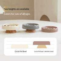HKM-0684861 Ceramic Slow Feeder Dog and Cat Food Bowl for Anti-Gulping and Puzzle Feeding