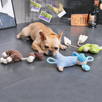 HKM-0684989 Pet Plush Vocal Toy - Bite-Resistant Multi-Texture Interactive Companion