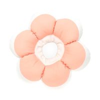 HKM-0685373 Cute Flower Circular Pet Collar in Monochrome Pink and Purple - Adjustable Polyester Design, Multiple Sizes Available