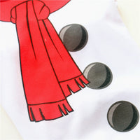 HKM-0685757 Red Christmas Snowman Dog T-Shirt for Pet Clothing
