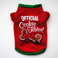HKM-0685757 Red Christmas Snowman Dog T-Shirt for Pet Clothing