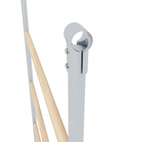 HKM-0687037 Multi-Tiered Chicken Roosting Ladder - Galvanized Steel & Wood, 55" x 33.75"